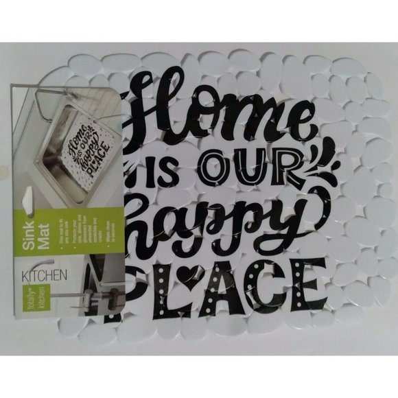 Kitchen Totally Kitchen Sink Mat Home Our Happy Place Pebble